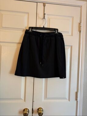 Green Tea - Black Drawstring Skirt with shorts
